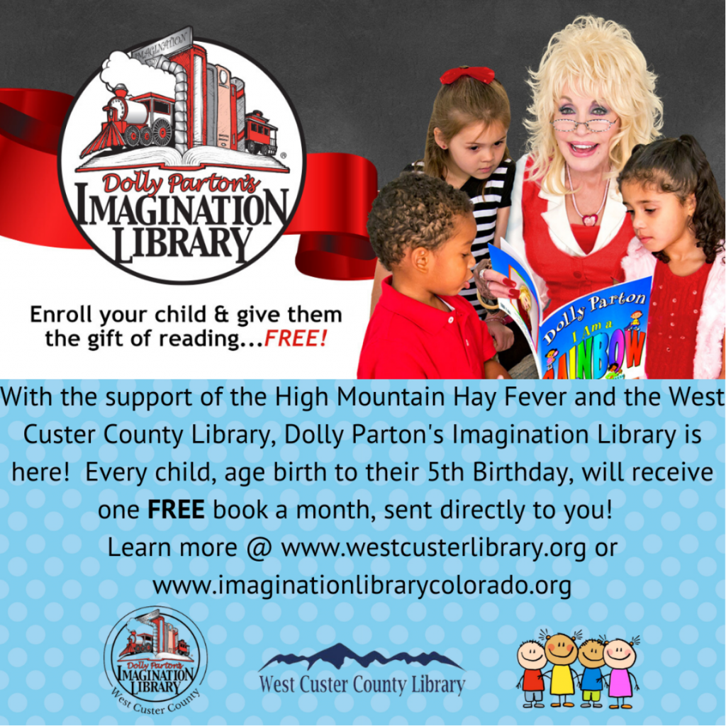Dolly Parton's Imagination Library. Enroll your child and give them the gift of reading.. FREE!.