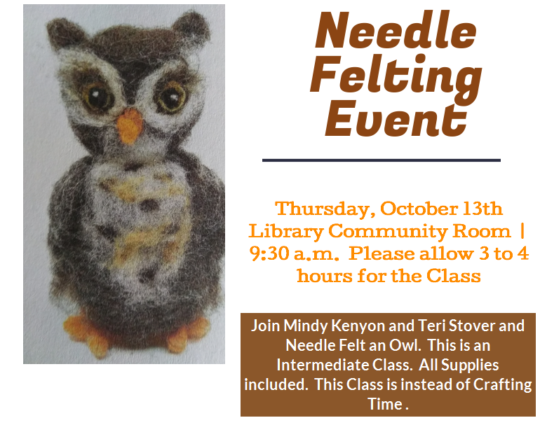 Needle Felting Event