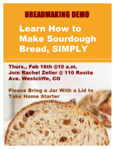 Sourdough Breadmaking Event 2/16/23