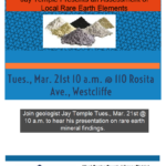 Jay Temple Presents an Assessment of Local Rare Earth Elements