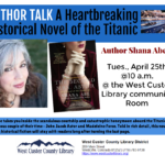 Shana Abe to Talk About “The Second Mrs. Astor” and the Titanic
