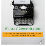 WESTCLIFFE WRITERS’ GROUP TO MEET