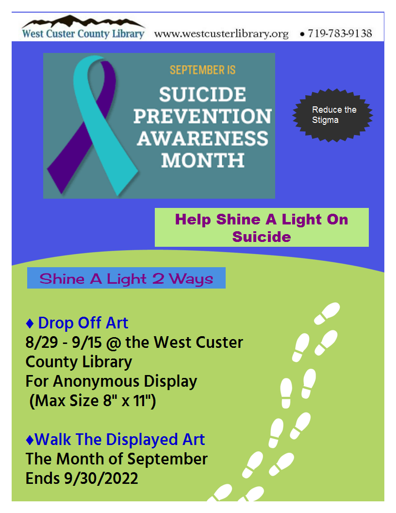 “Walk the Art” for Suicide Awareness Month