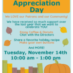 Patron Appreciation Day