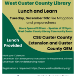 CSU Custer County Extension Lunch & Learn Series