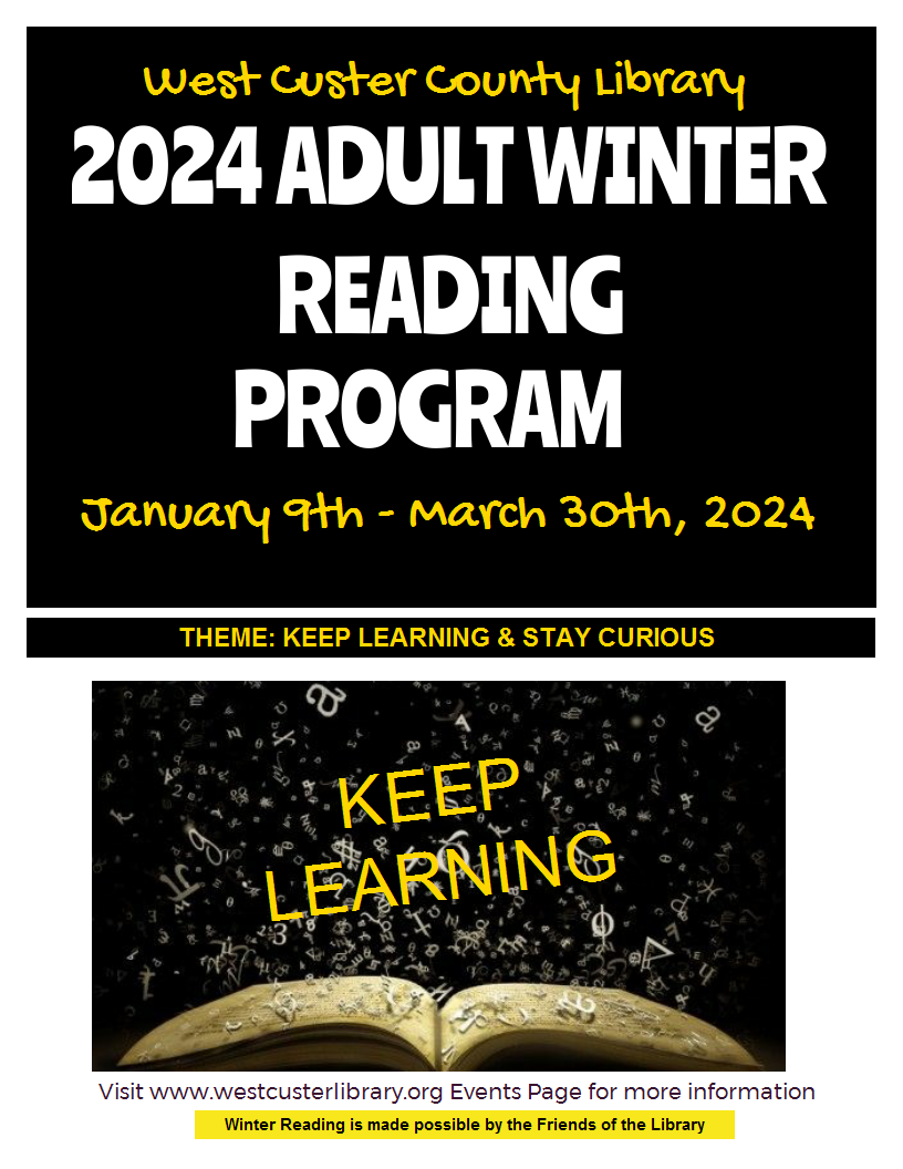2024 Winter Adult Reading Program