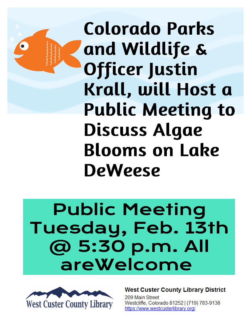 Public Meeting to Discuss Algae Blooms on Lake Deweese