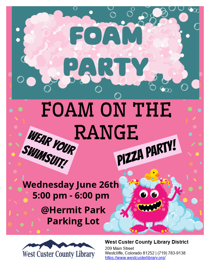 Summer Reading Program 2024 -Foam on the Range