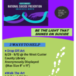 Suicide Awareness Month “Art Walk”