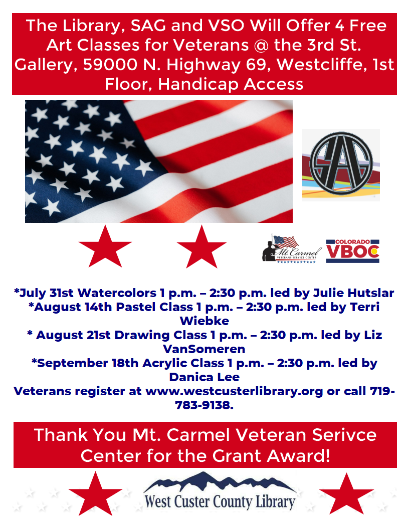 Free Art Classes for Veterans 2nd Class Pastels
