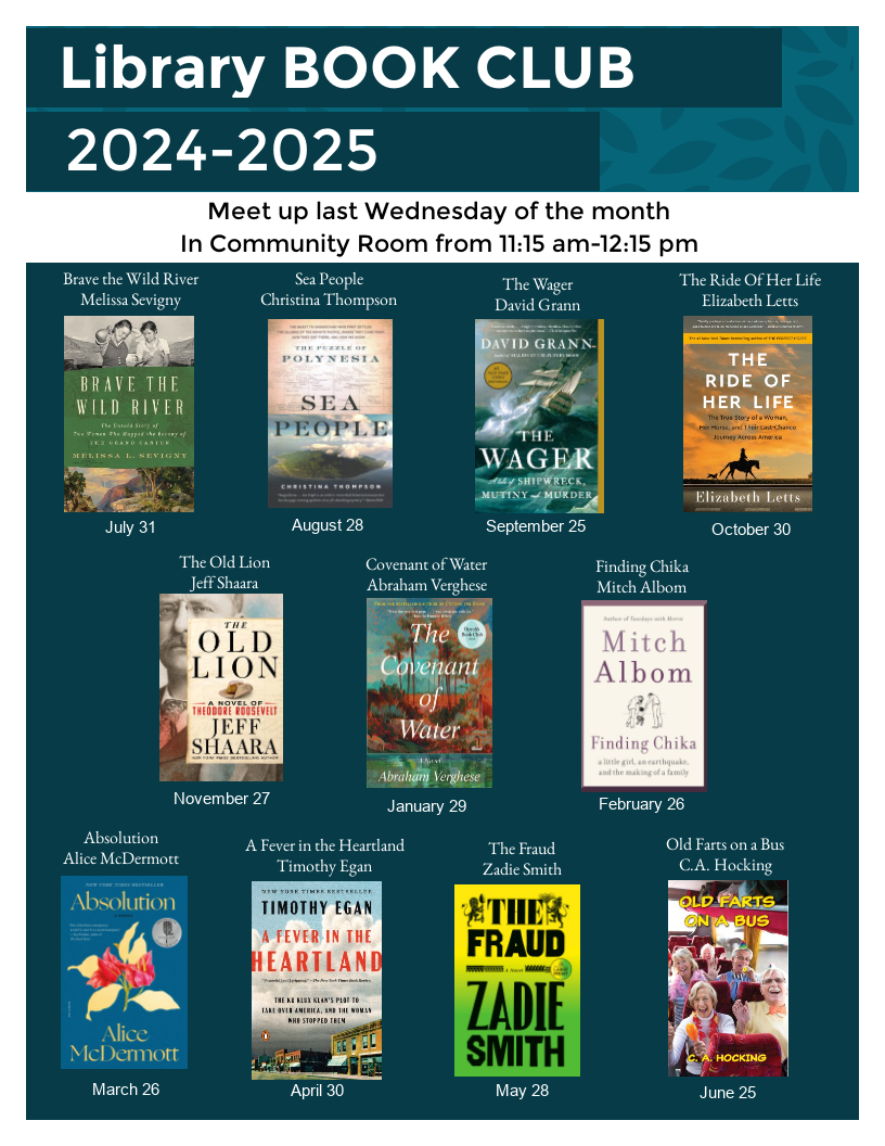 Library Sponsored Book Club