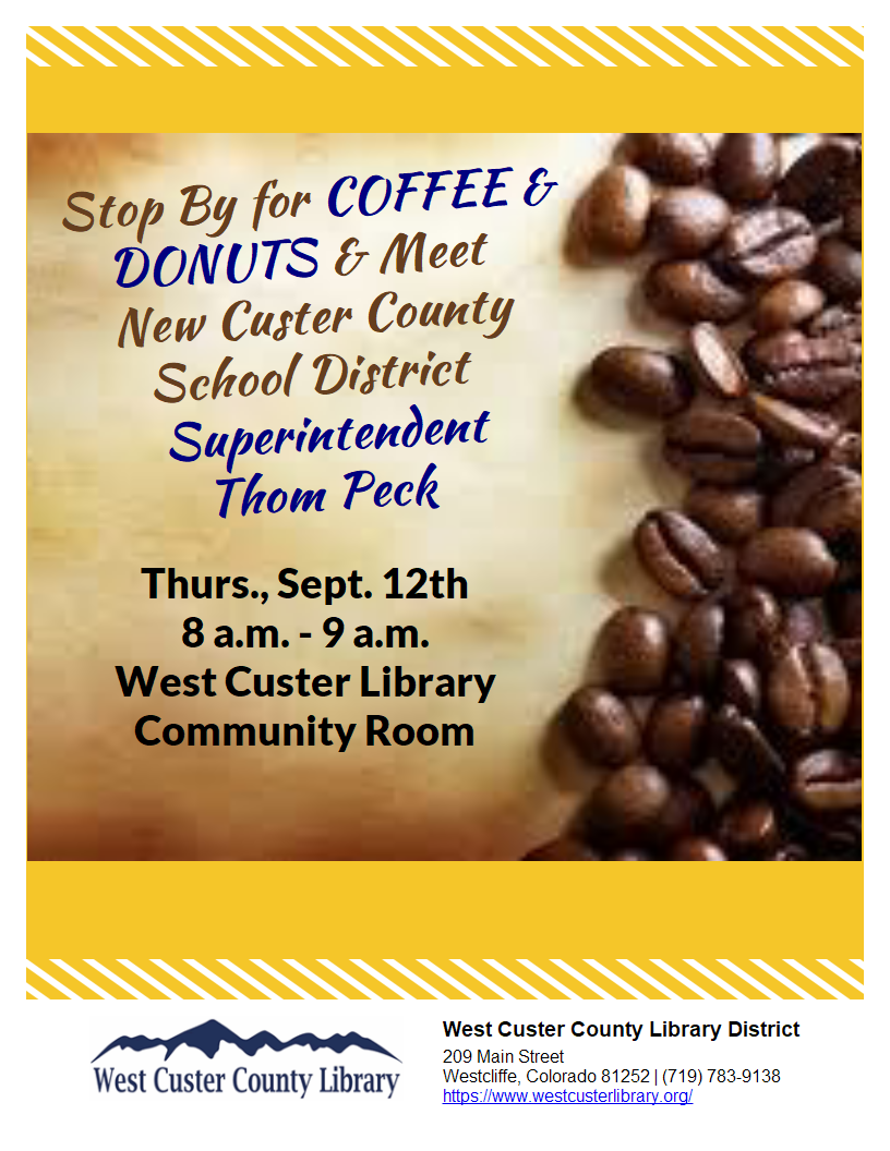 Coffee & Donuts with New Superintendent Thom Peck