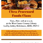 Ultra Processed Foods Class