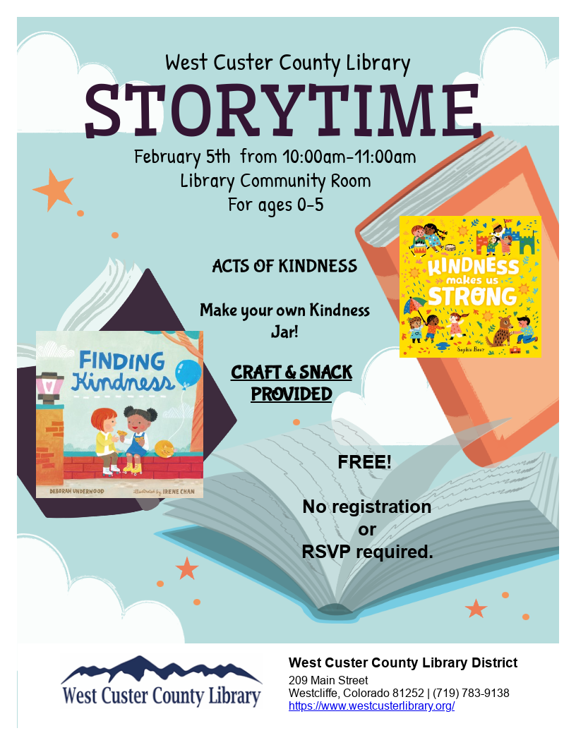 Flyer for Storytime.