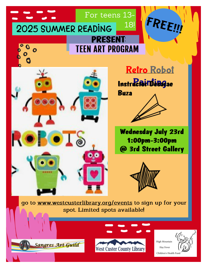 TEEN ART PROGRAM: RETRO ROBOT PAINTING