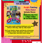 TEEN ART PROGRAM: RETRO ROBOT PAINTING