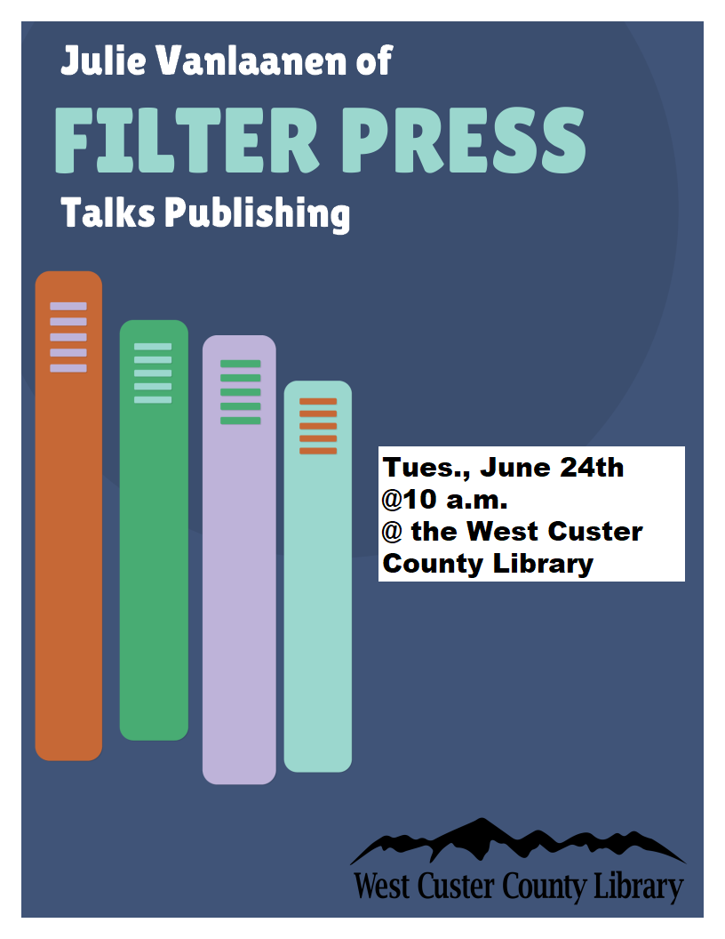 Julie Vanlaanen of Filter Press Talks Publishing