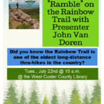 Take a "Ramble" on the Rainbow Trail with Presenter John Van Doren
