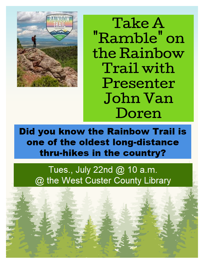 Take a "Ramble" on the Rainbow Trail with Presenter John Van Doren