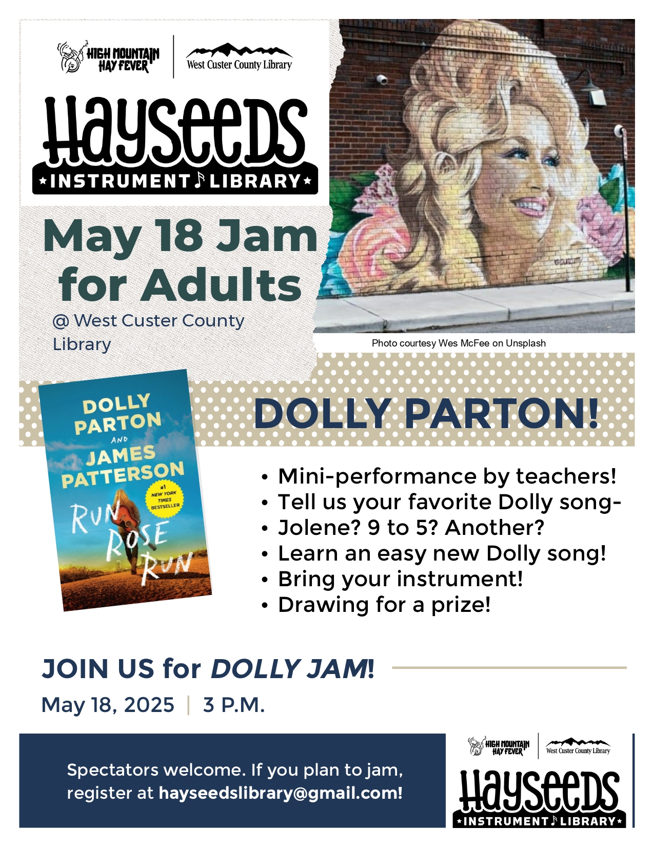 Hayseeds Jam for Adults - Dolly!