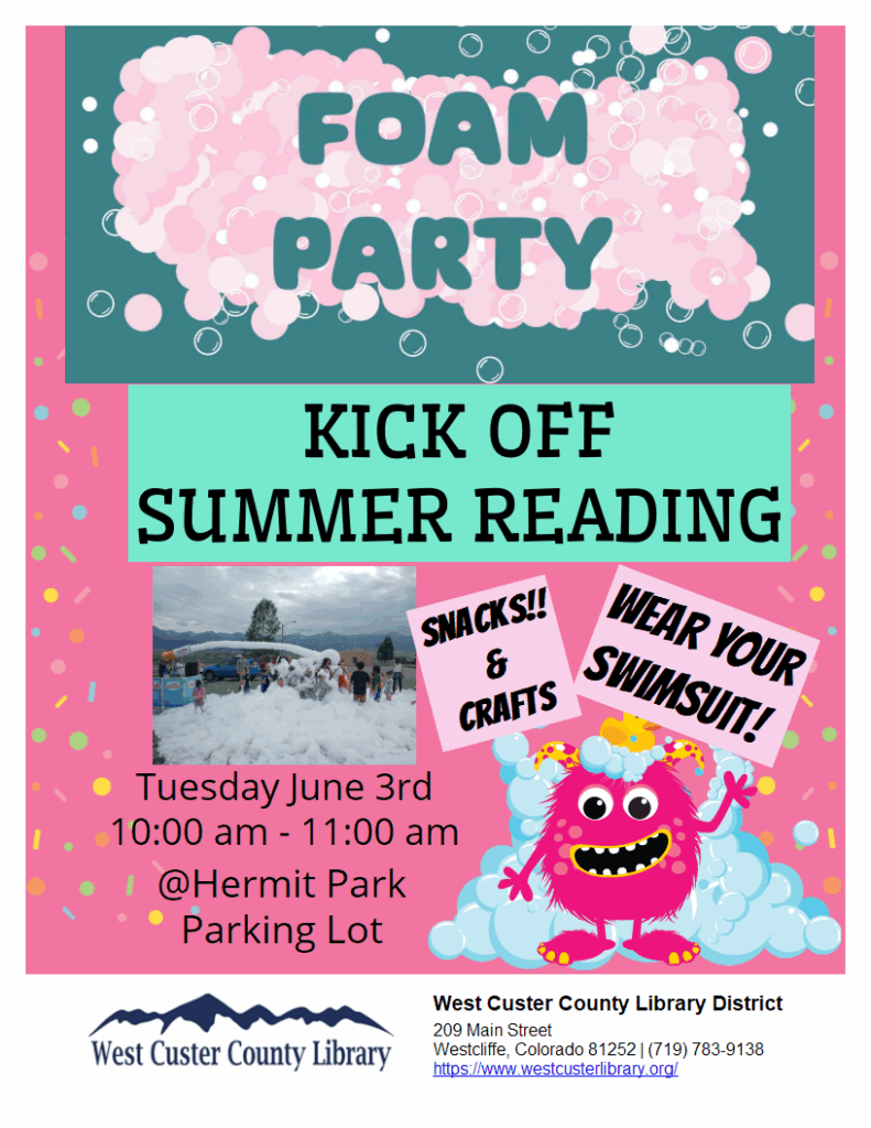 Foam party at Hermit Park 6/3 link to more info