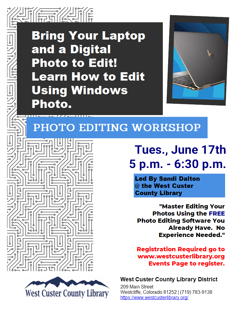 Photo Editing Workshop
