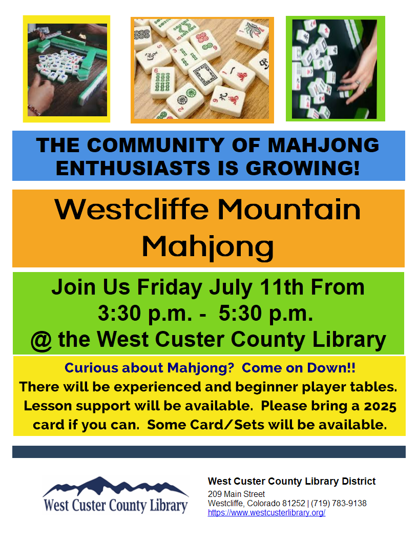 WESTCLIFFE MOUNTAIN MAHJONG