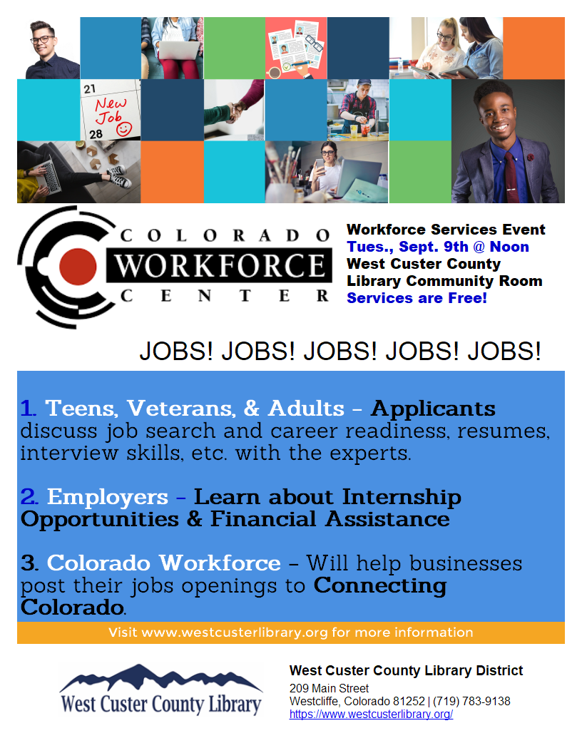 JOBS! JOBS! JOBS! Colorado Workforce is Coming