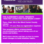 Healthy Living for Your Brain and Body Alzheimer's Association Caregiver Education and Training You Can Trust