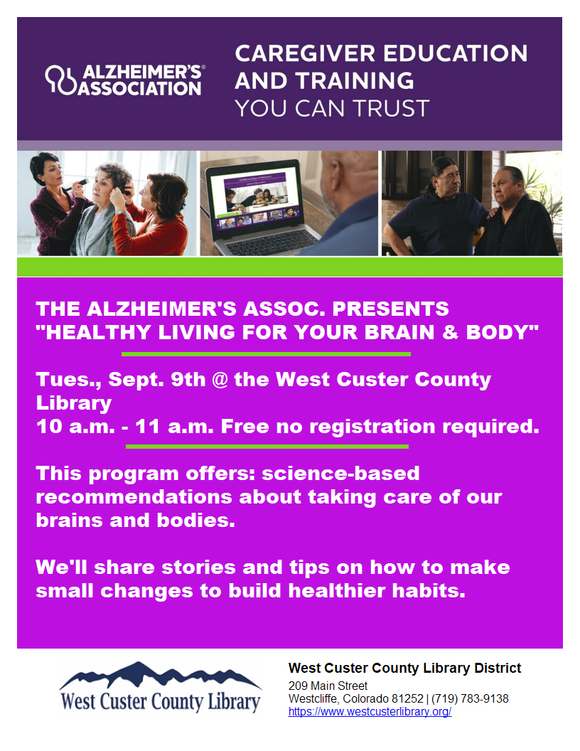 Healthy Living for Your Brain and Body Alzheimer's Association Caregiver Education and Training You Can Trust