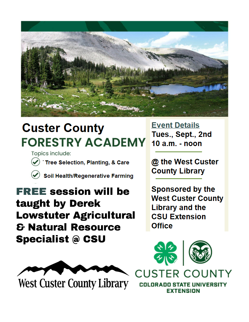 CUSTER COUNTY FORESTRY ACADEMY