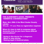 DEMENTIA CONVERSATIONS Alzheimers's Association  Caregiver Education and Training You Can Trust