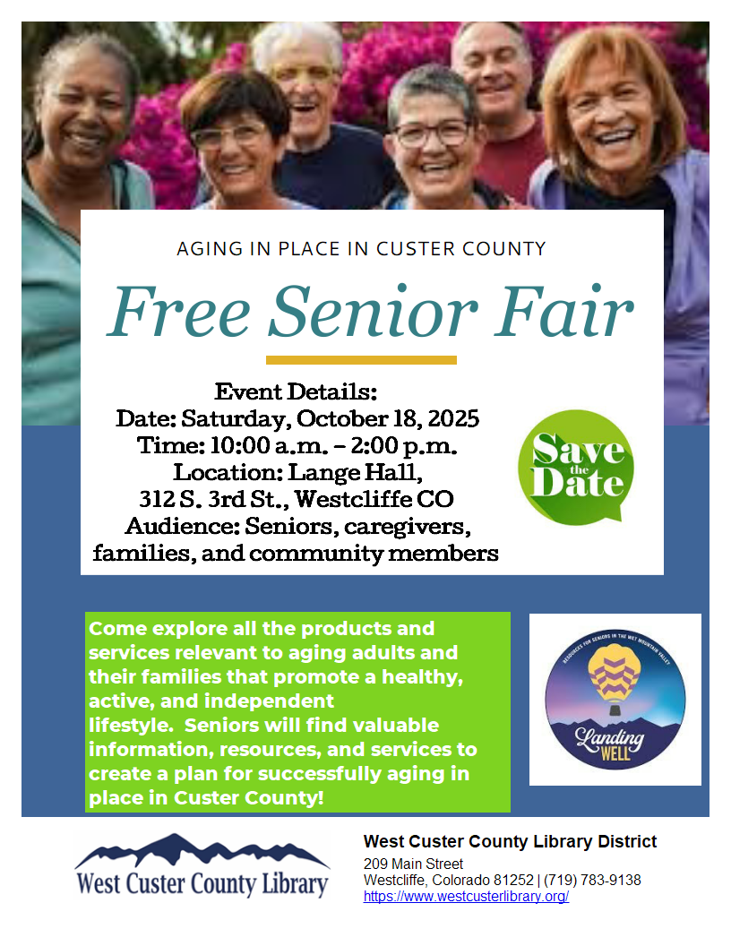 FREE SENIOR FAIR AGING IN PLACE IN CUSTER COUNTY SUCCESSFULLY