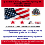 FREE ACRYLICS ART CLASS FOR VETERANS & THEIR SPOUSES