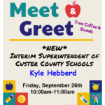 Meet & Greet with Superintendent Kyle Hebberd
