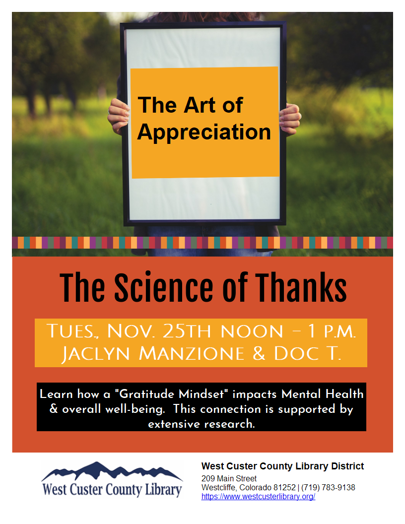THE  ART OF APPRECIATION OR THE SCIENCE OF THANKS