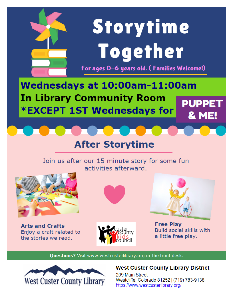 storytime together flyer