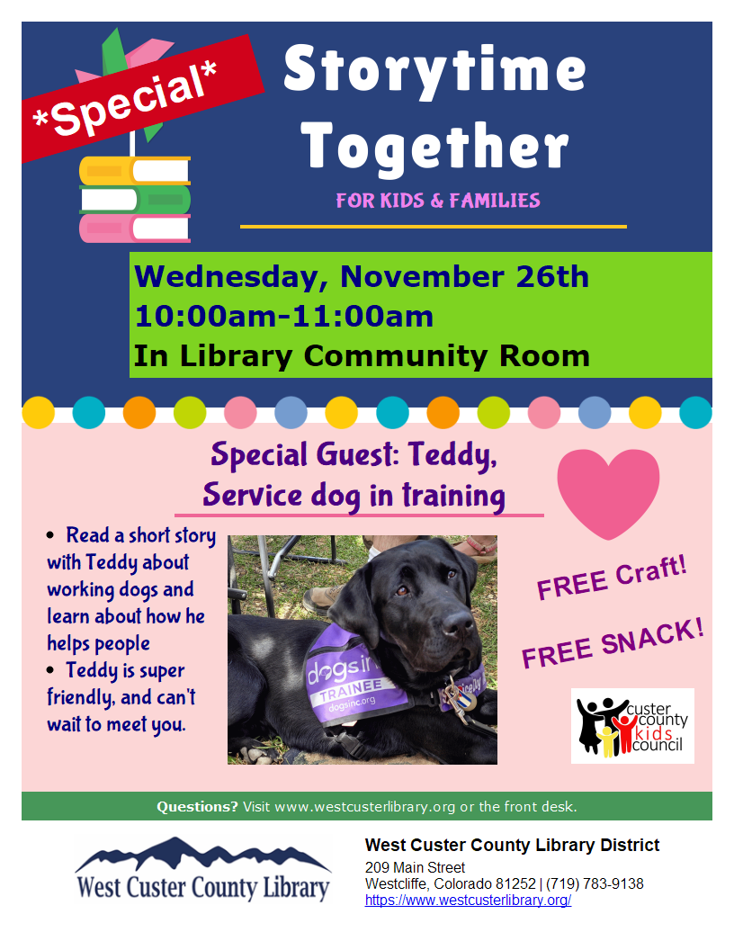 special storytime flyer