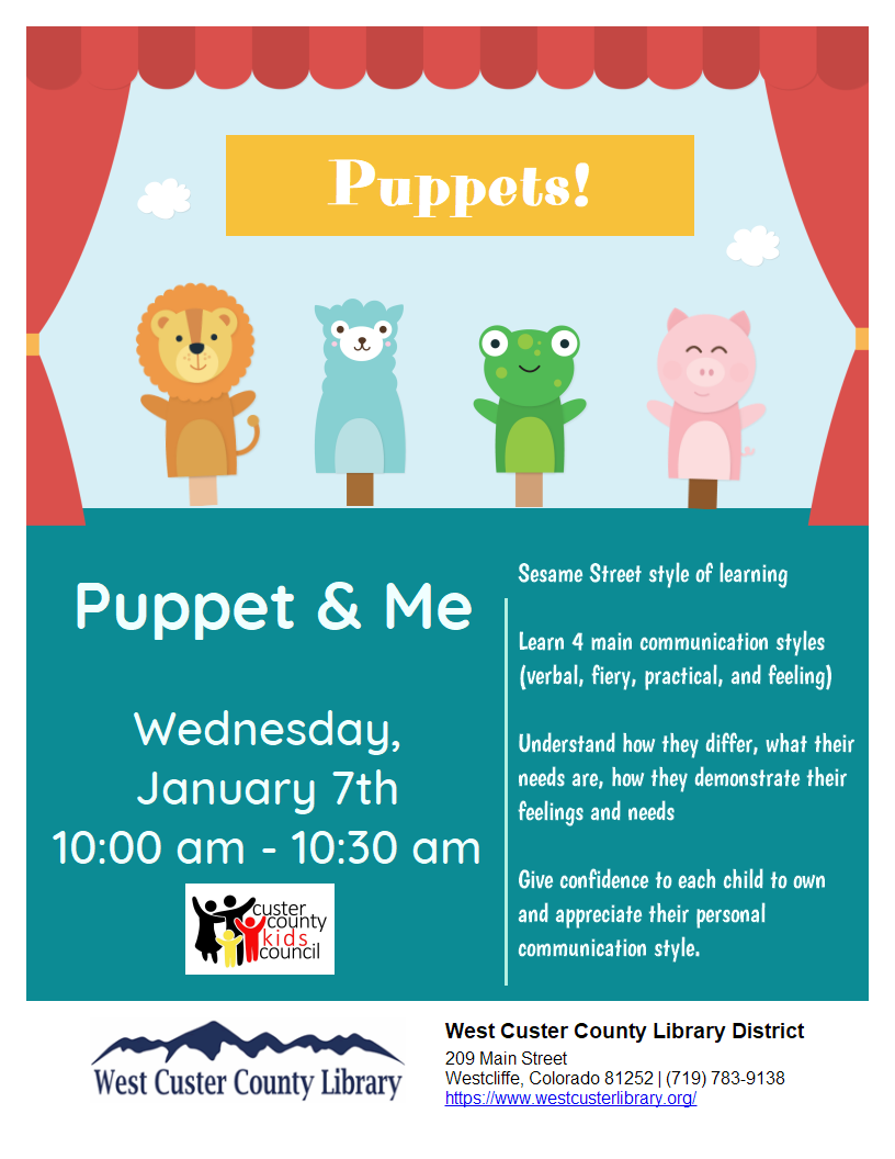 flyer for puppet & Me