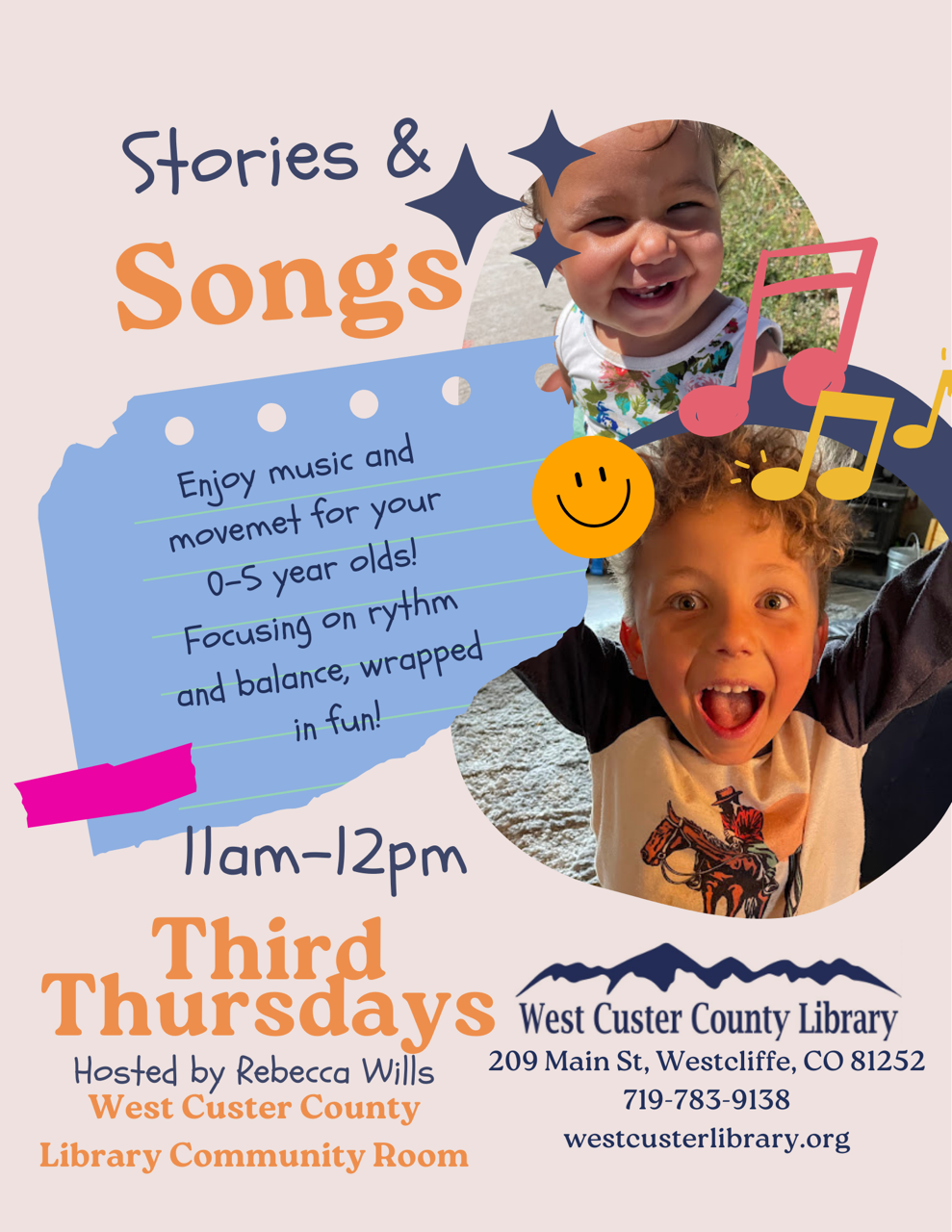 stories & songs flyer